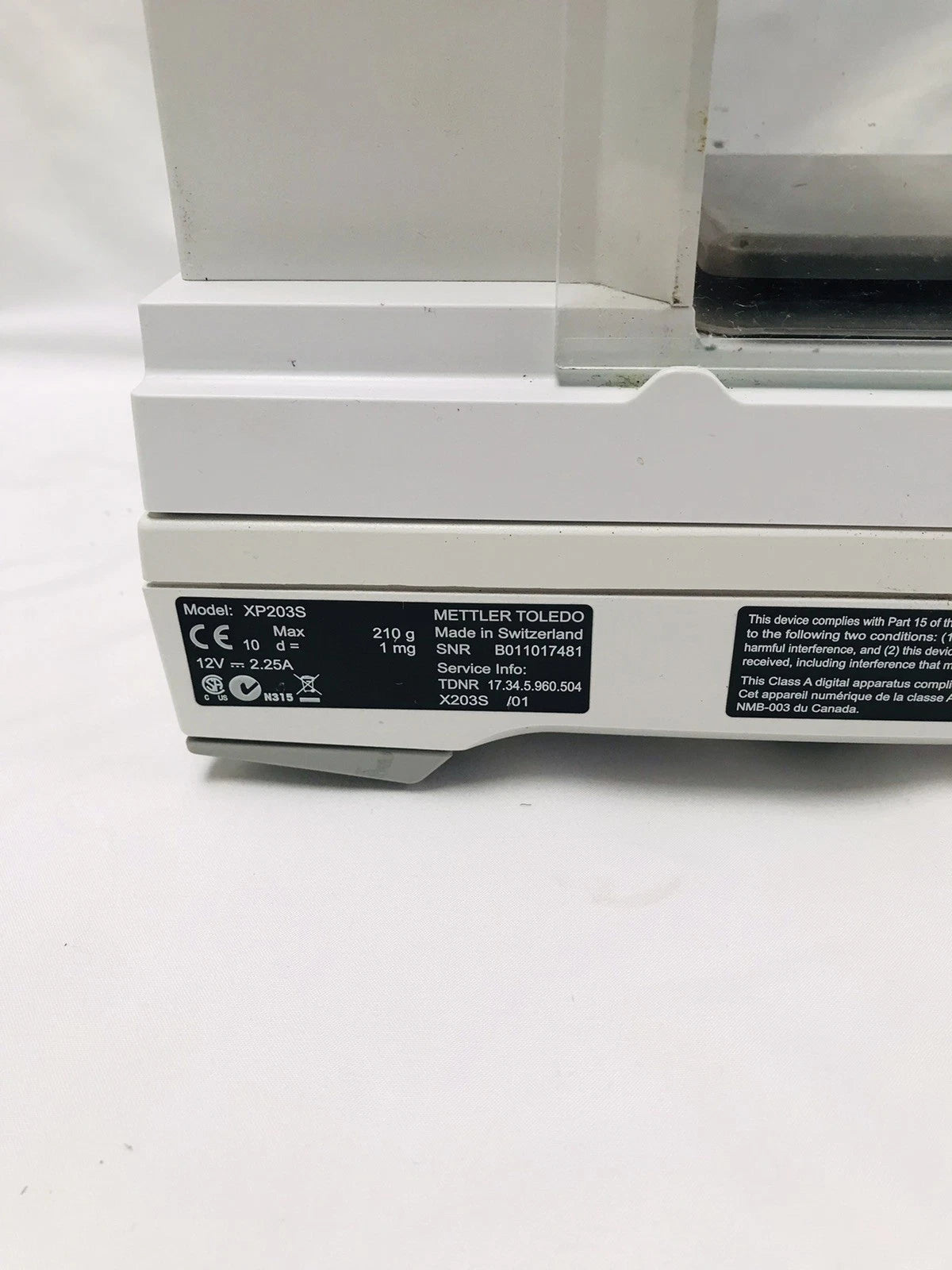 Mettler Toledo XP203S Analytical Digital Precision Balance Excellence Plus