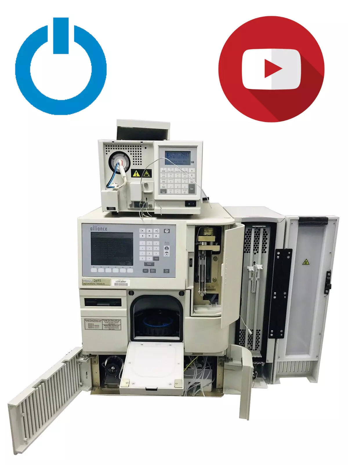 Waters Alliance 2695 HPLC Separations Module & 2497 DAD Detector & Column Heater
