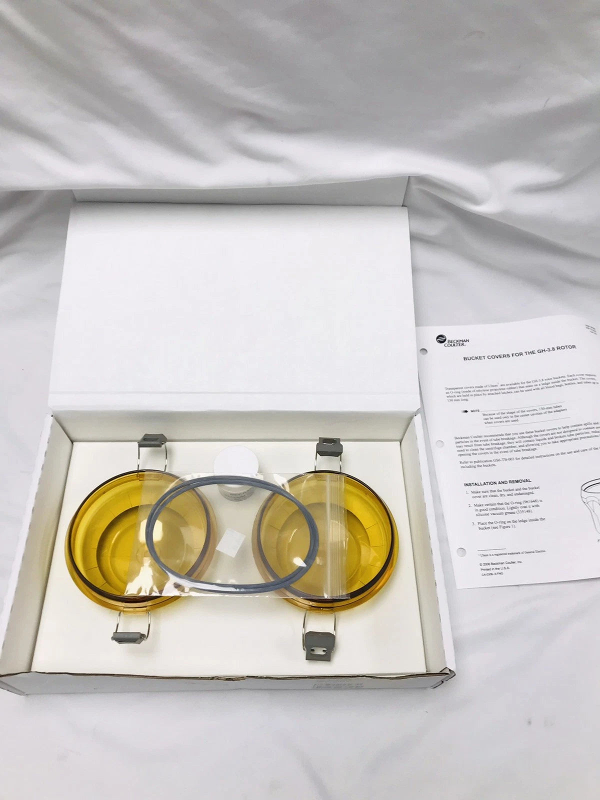 New Beckman Coulter REF 360585 Bucket Cover Set For GH 3.8 Rotor