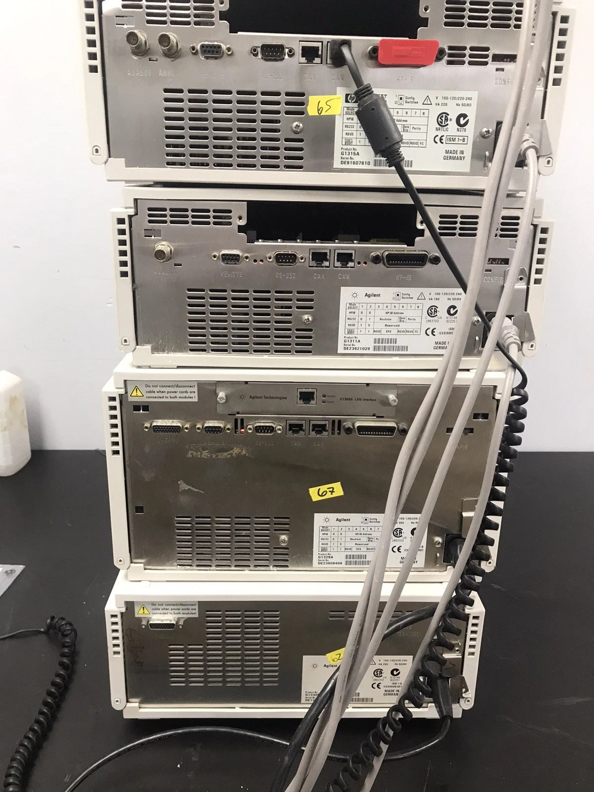 6pc, HP Agilent 1100 HPLC QuatPump, ALS, DAD, Colcom, Degasser, ALS Therm