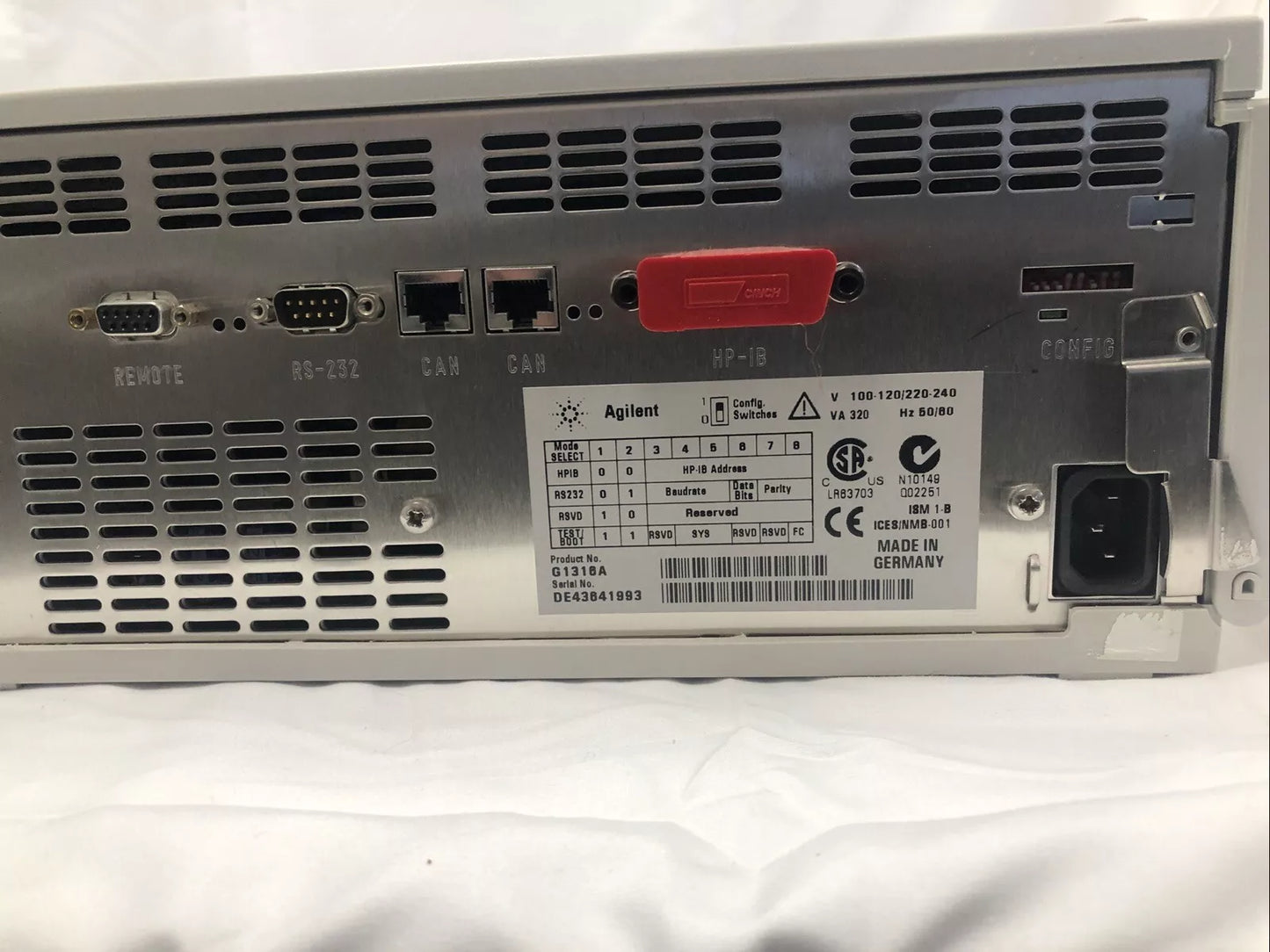 Agilent HP 1100 Series G1316A Column Compartment G1316 HPLC ColCom power UP