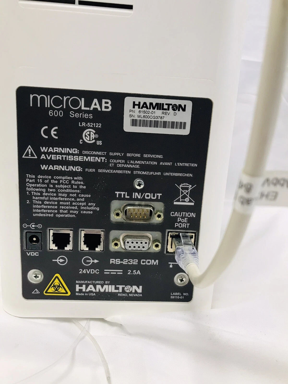 Hamilton Microlab 600 Series Syringe Pump