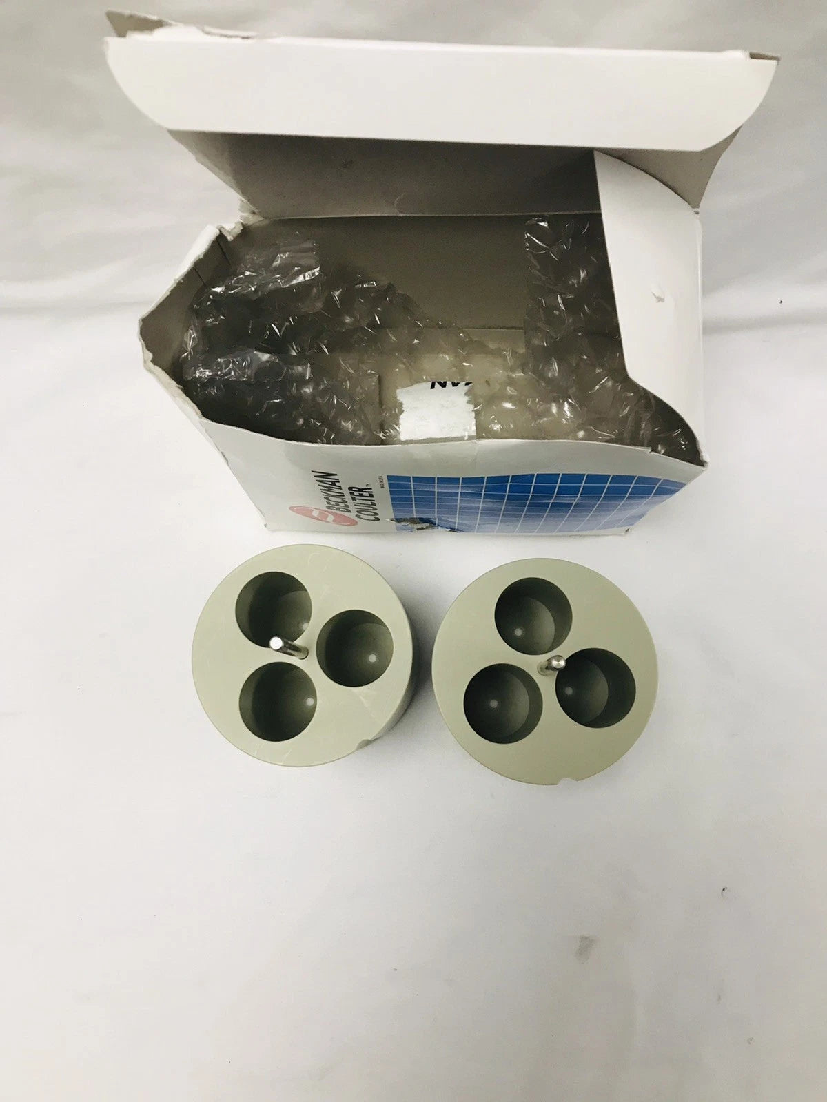 2x Beckman Coulter 392254 Centrifuge Rotor Conical Tube Adapters 3x50mL 392258