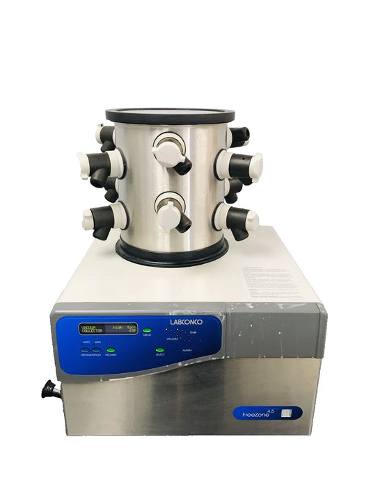 Labconco FreeZone 4.5 Liter Benchtop Freeze Dry System 7750020 10 Port Manifold