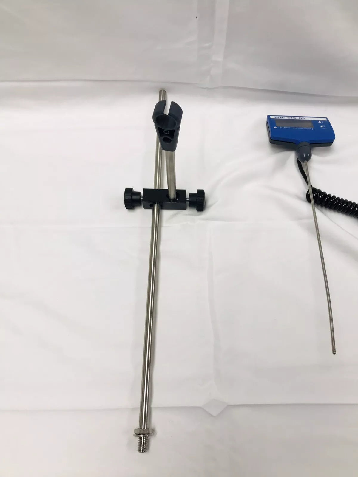 IKA ETS-D5  Temperature Sensor & Stand / Holder Tested Working