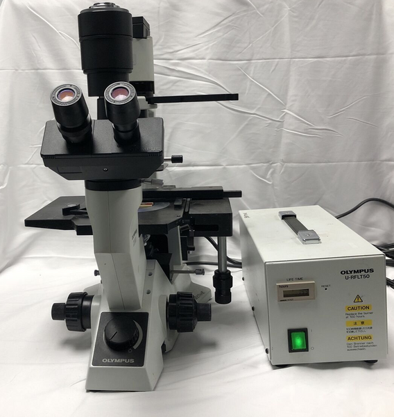 Olympus CK40 Inverted Fluorescence Phase Contrast Microscope Tested working