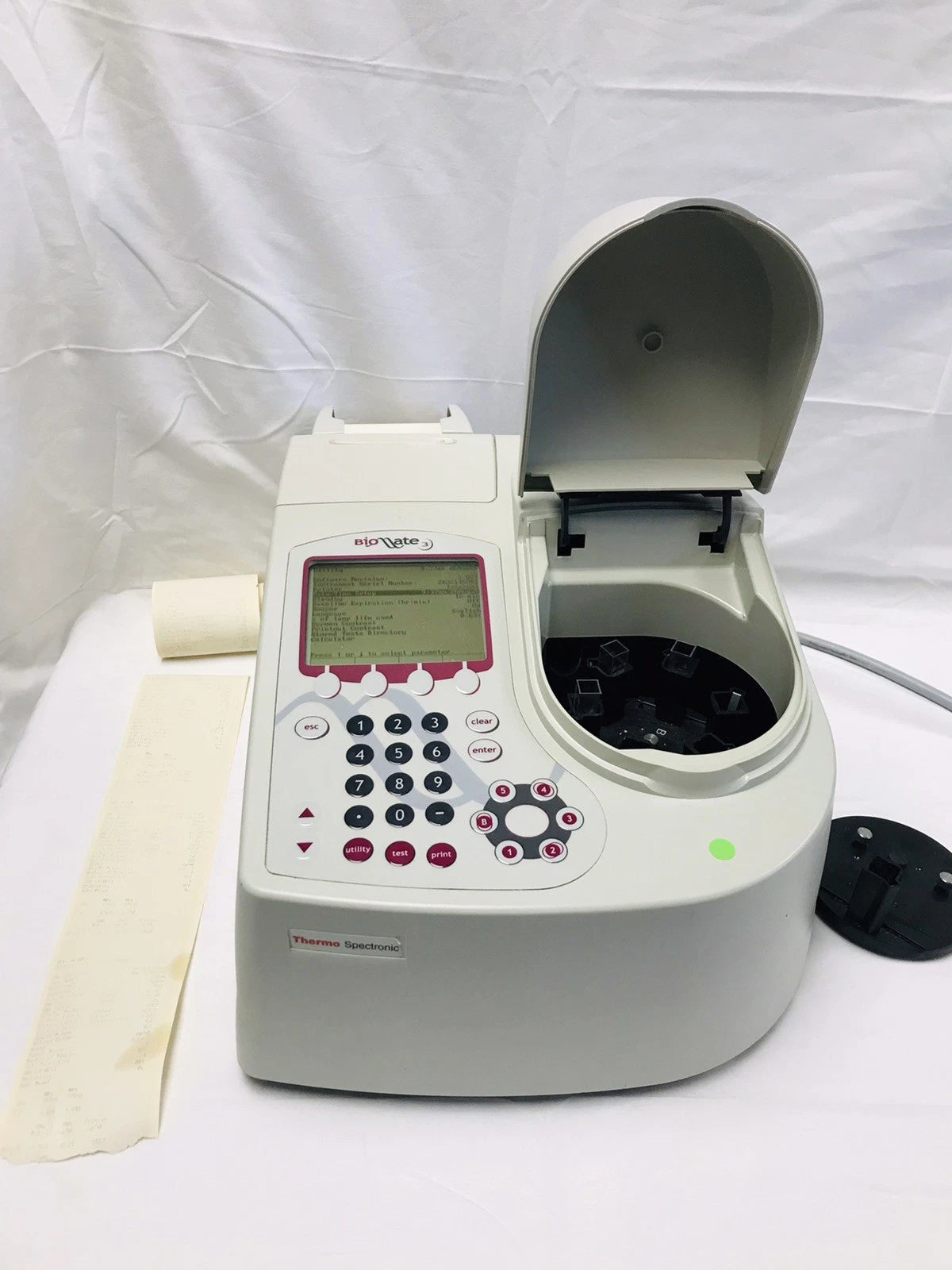 Thermo Scientific Biomate 3 UV Visable Spectrophotometer 335905P w/ Printer