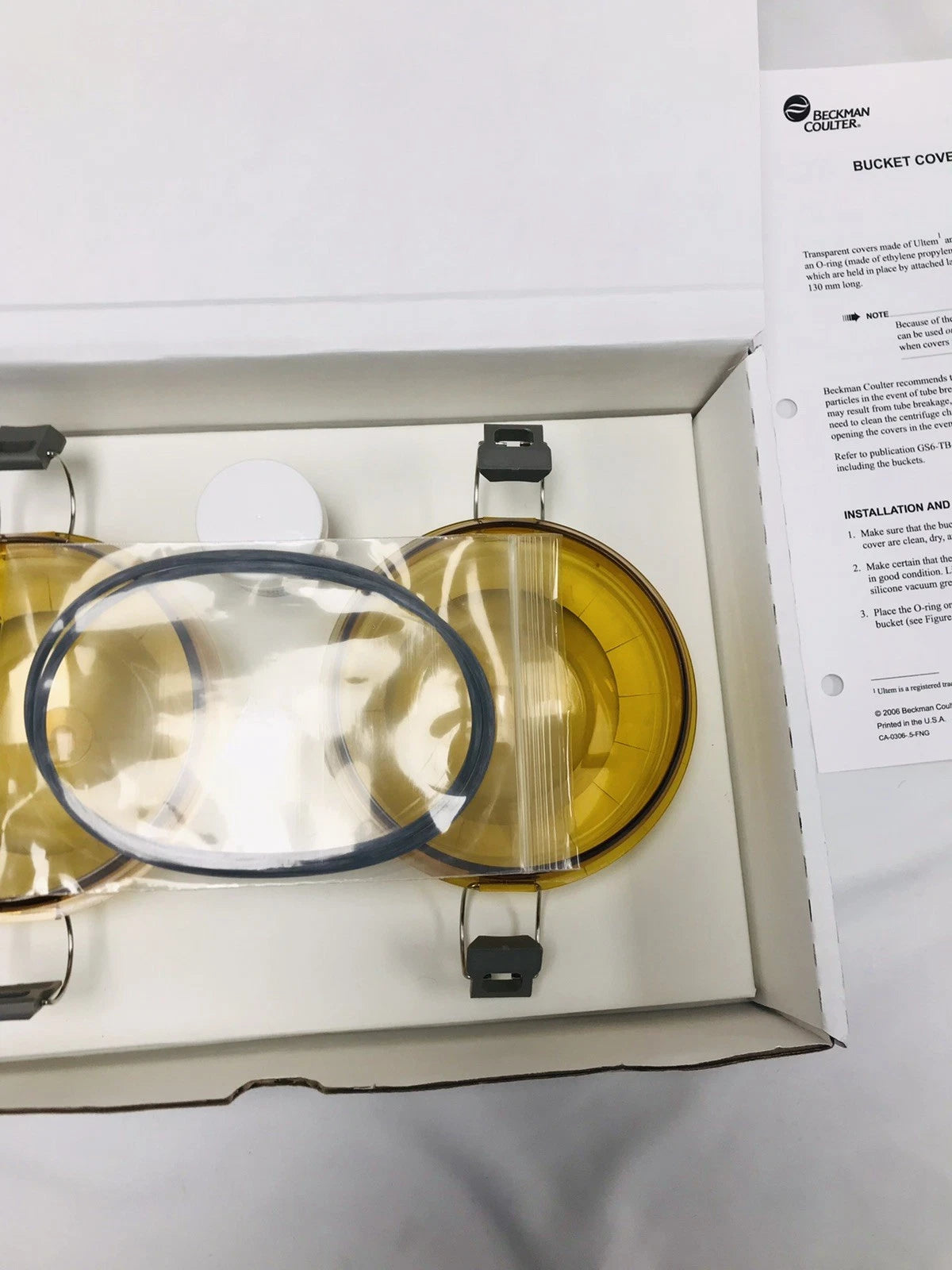 New Beckman Coulter REF 360585 Bucket Cover Set For GH 3.8 Rotor