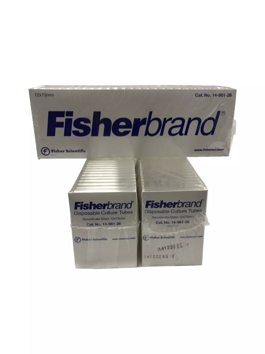 Fisherbrand 14-961-26 Disposable Culture Tubes 12x75mm - 250 Pack - LOT of 3