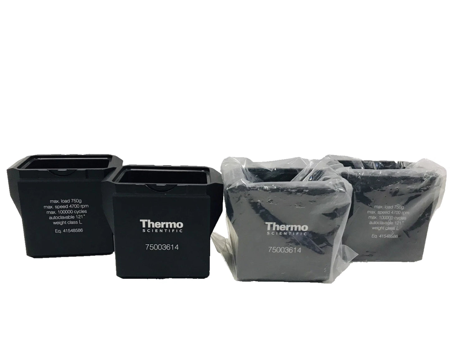4x Thermo Scientific Rotor Buckets 75003614 for TX-750 Rotor Lot of 4 Complete