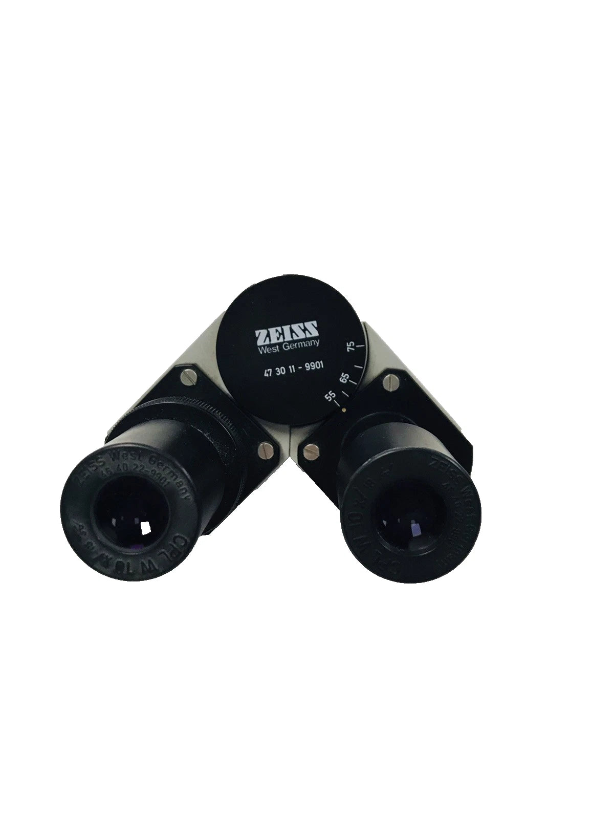 Carl Zeiss 47 30 11-9901 Binocular Head w/ Eyepieces Cpl W10X/18 46 40-22-9901