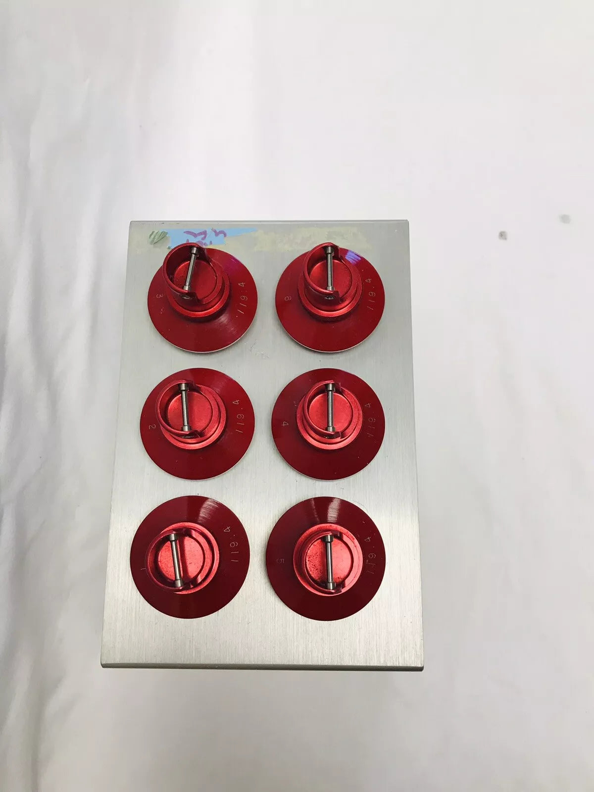 LOT of 6 Beckman Swinging Swing Bucket Tubes 119.4 w/ Tray # 331313 for SW28