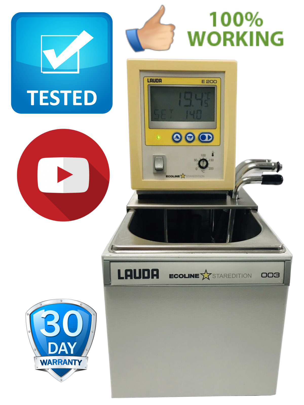 Lauda E200 Ecoline 003 StarEdition Control Head Water Bath E 203 Heated Bath