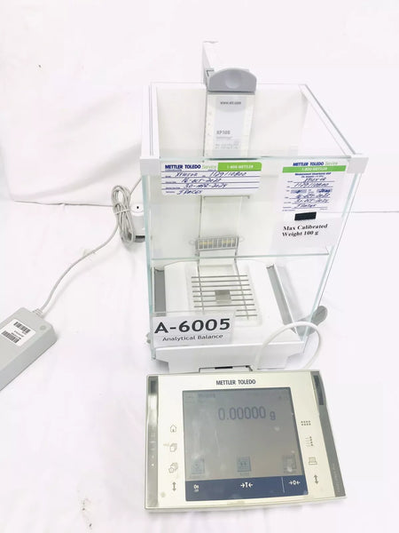 Mettler-Toledo XP105DR Analytical Balance Scale with P25 Printer Working Video