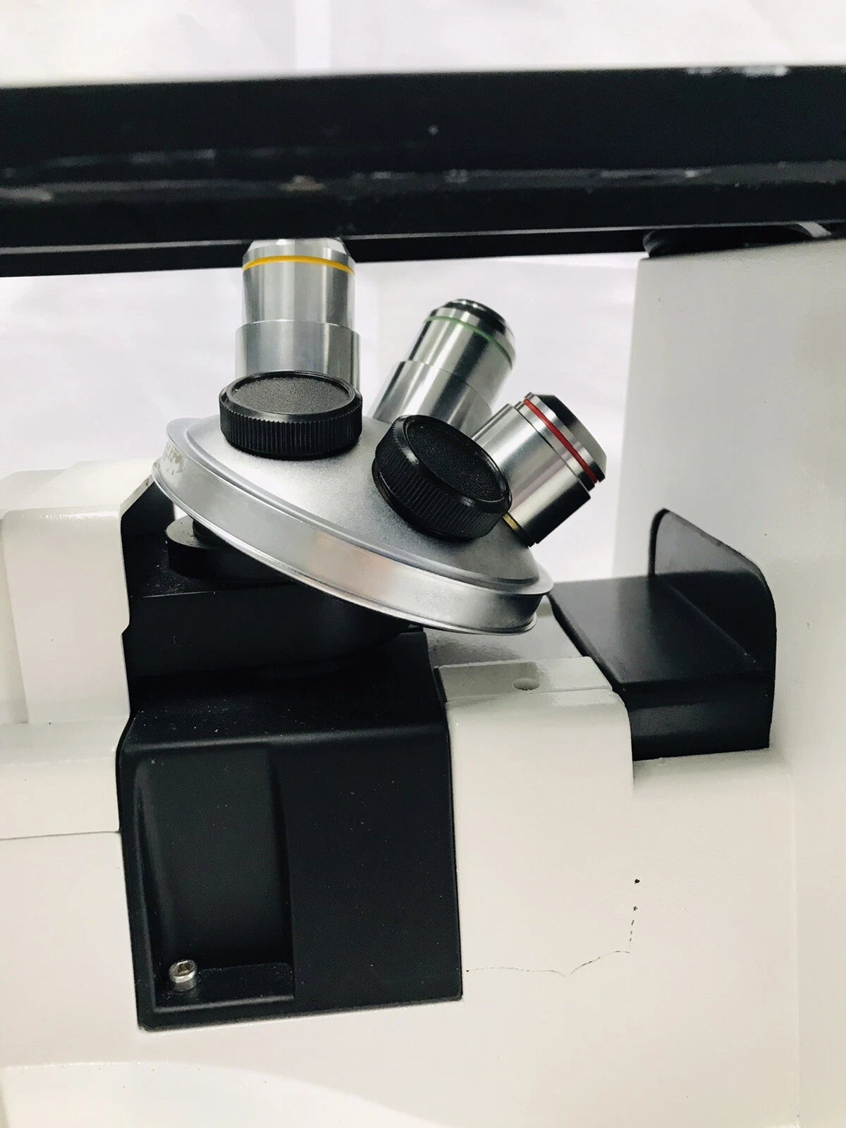 Fisher Micromaster Inverted Microscope 12575250 w/4x 10x 20x Objectives