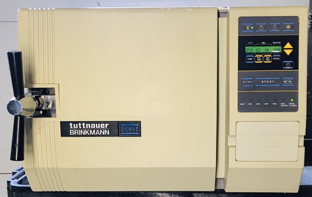 Tuttnauer 2540E Autoclave Steam Sterilizer 220v Tattoo Tested Working Warranty