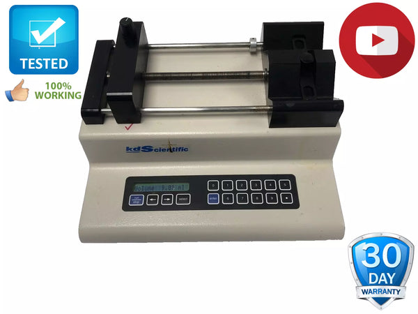 KD Scientific KDS 200 Dual Syringe Pump with Digital Display KDS200  Tested Working Video