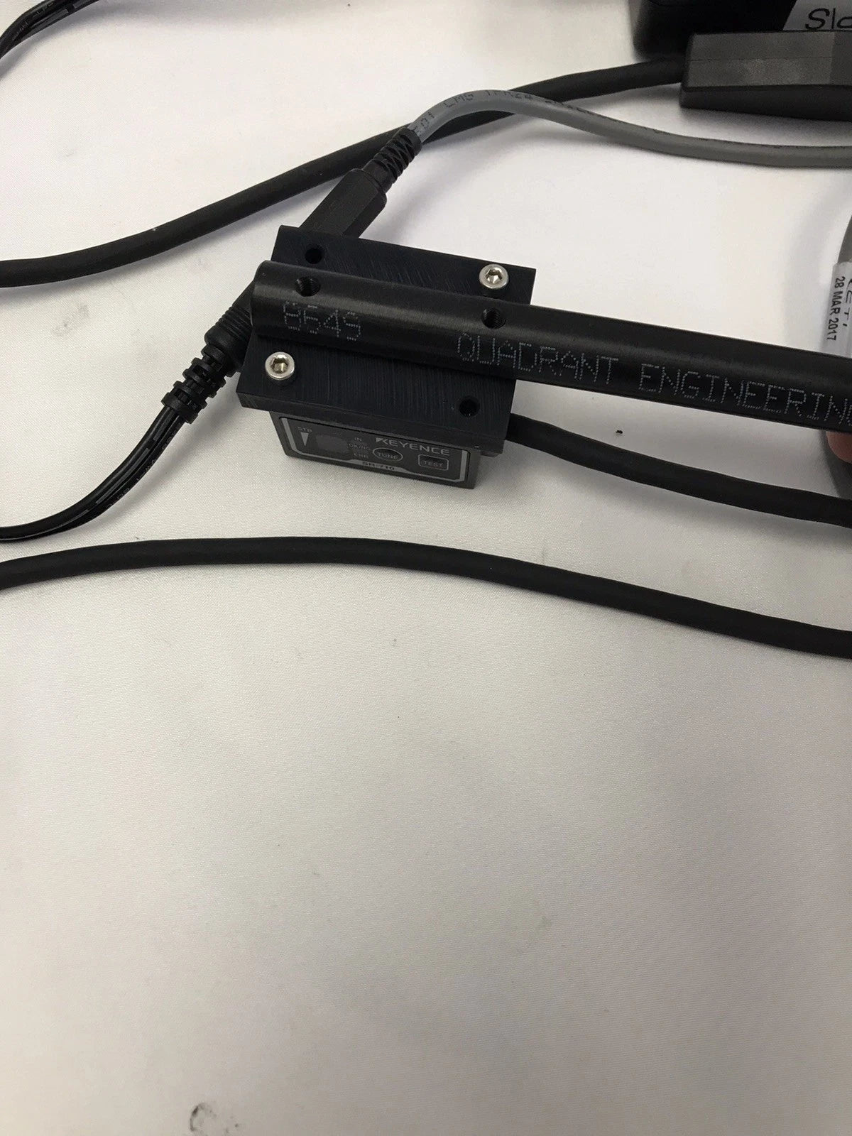 Keyence SR-710 Barcode Reader with Power Supply and Cords Tested Working Video
