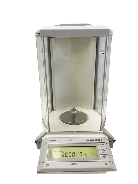 Mettler AG204 Analytical Lab Balance With Power Supply 210g@0.1mg  tested working