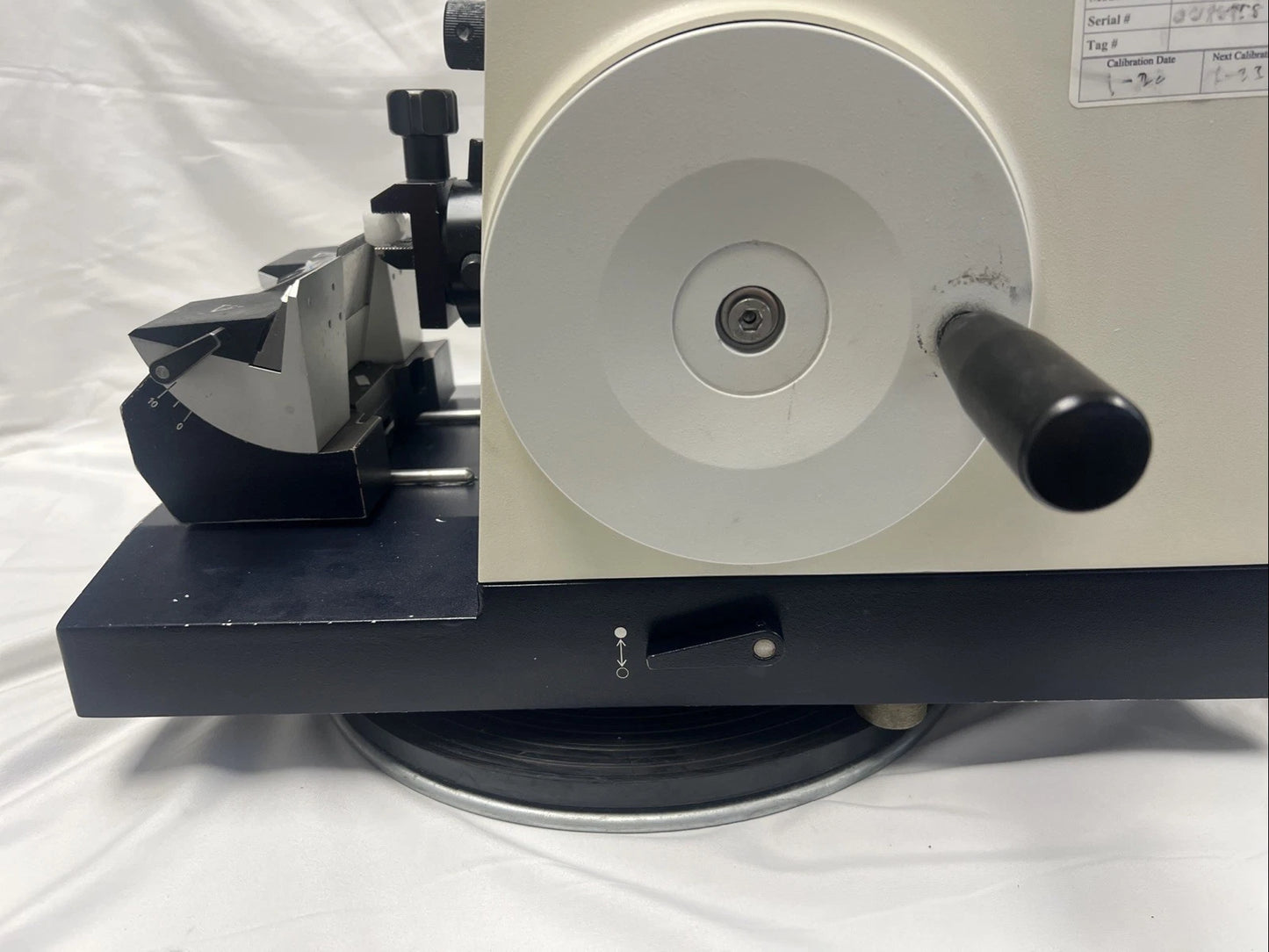 Leica  RM 2025 Manual Rotary Microtome 045728686 with Blade Holder warranty video