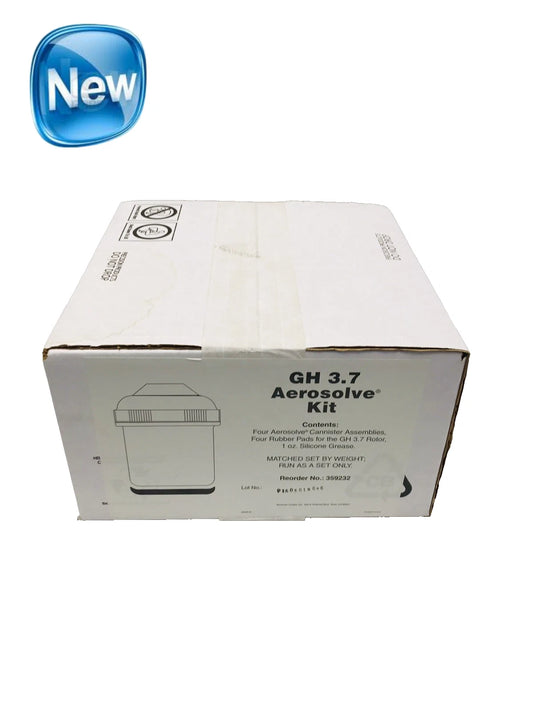 NEW Set of 4 Beckman Coulter 359232 Aerosolve Canisters & Lids for GH-3.7