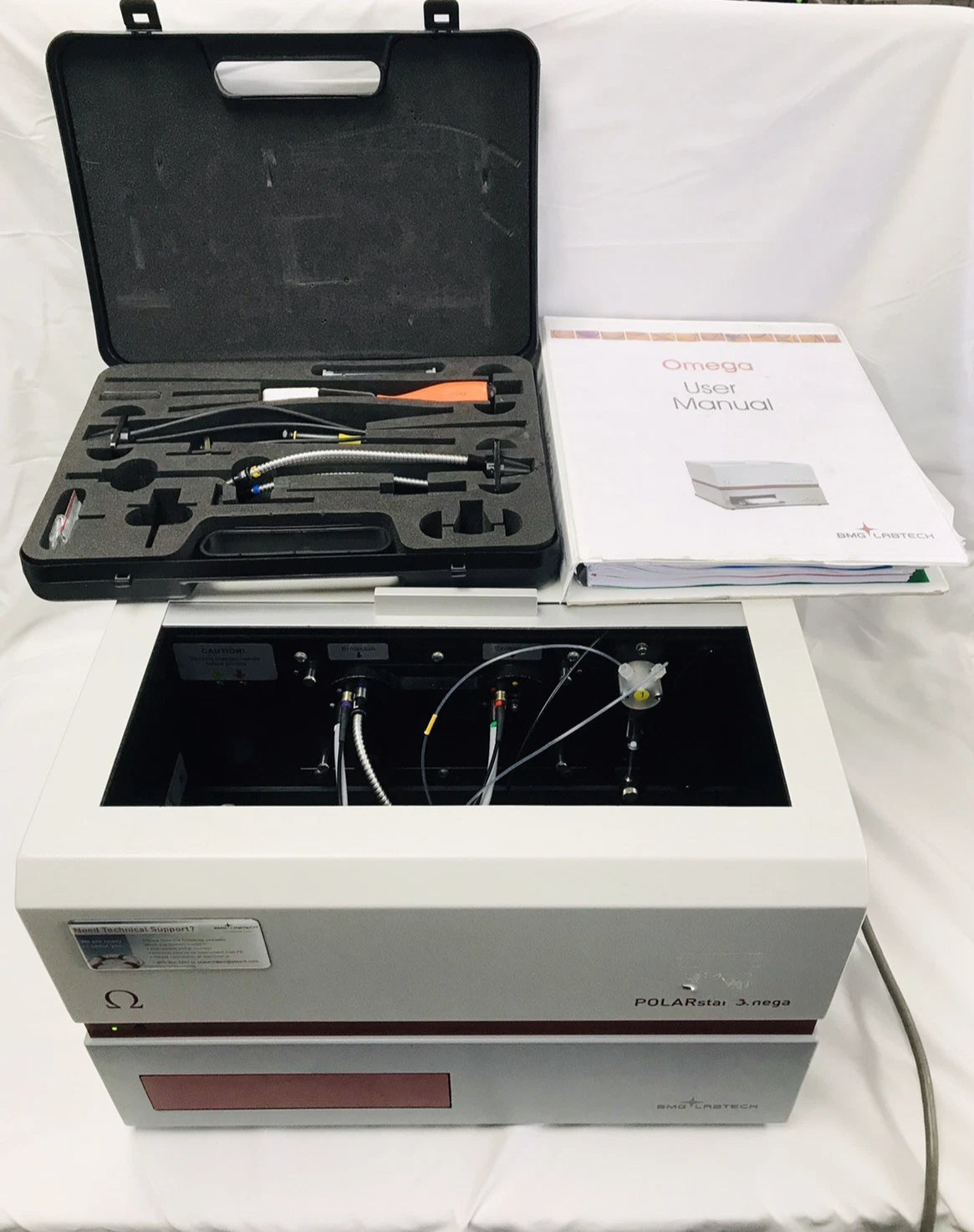 BMG LABTECH POLARstar Omega Microplate Reader Lab Analyzer with Extras Powers Up