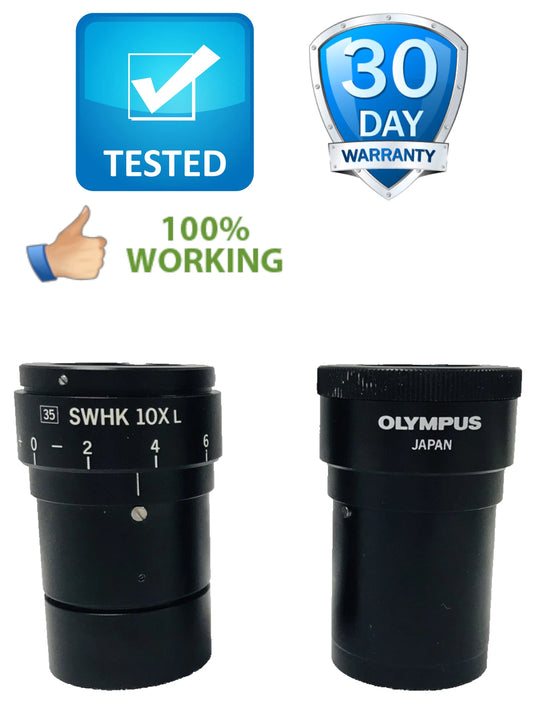 Olympus SWHK 10X L Super Wide Field Microscope Eyepiece Pair - 30MM