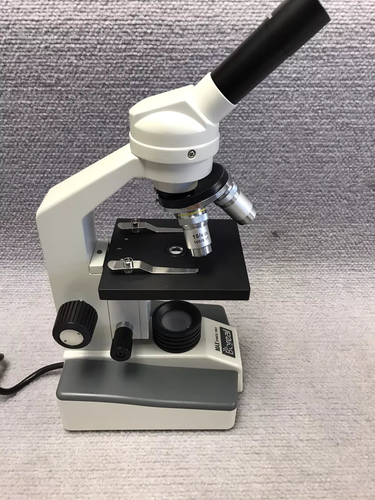 new Boreal Compound Light Microscope SFC 111 Series 3 Objectives 4x 10x 100x Student