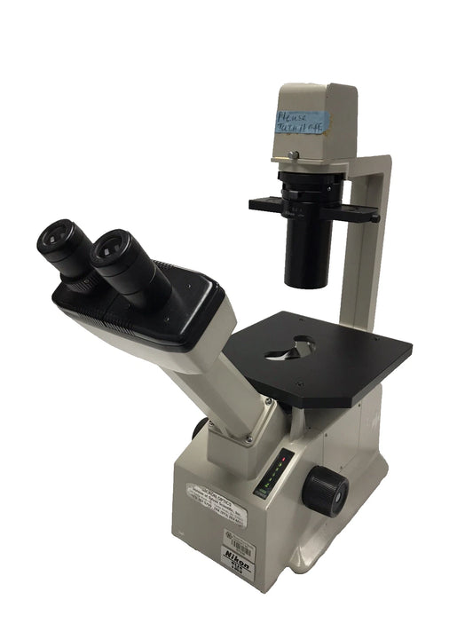 Nikon TMS Phase Contrast Inverted Microscope 2 Objectives 10x 20x Binocular