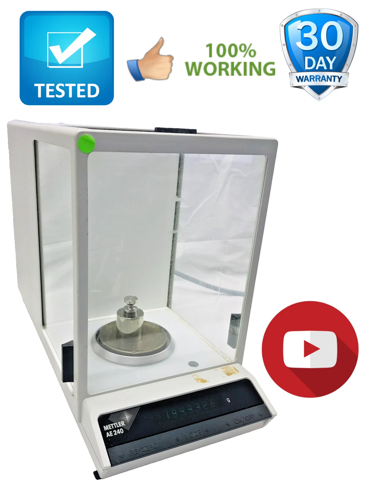 Mettler AE240 AE 240 Digital Lab Scale Balance Analytical Delta Range 0.1 mg