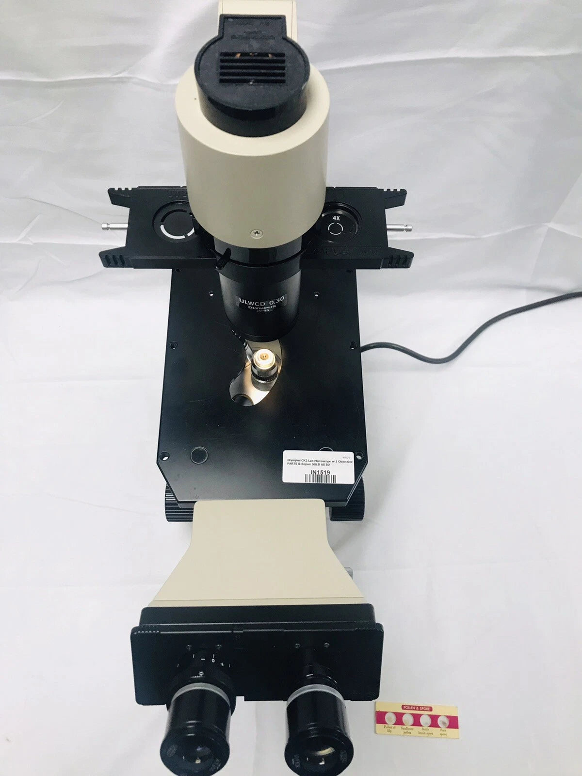 Olympus CK2 Lab Microscope with 2 SPlan Objectives Tested Working