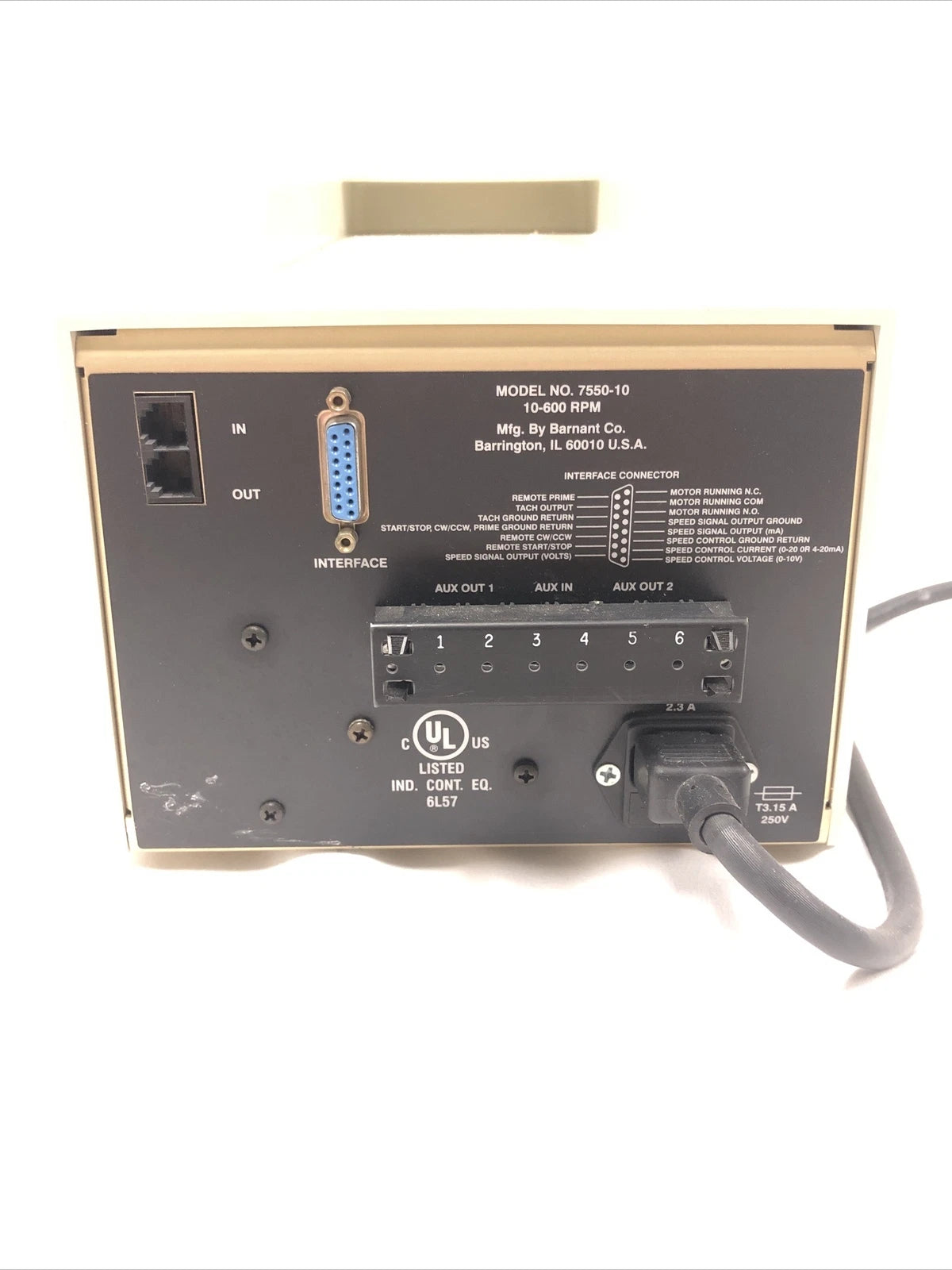 Cole-Palmer MasterFlex L/S Digital drive 7550-10 w/ Easy-Load II 77201-60 Working