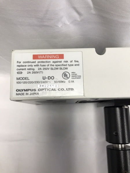 Olympus BX Microscope Dual Observation Head U-DO w/ Support Stand Working