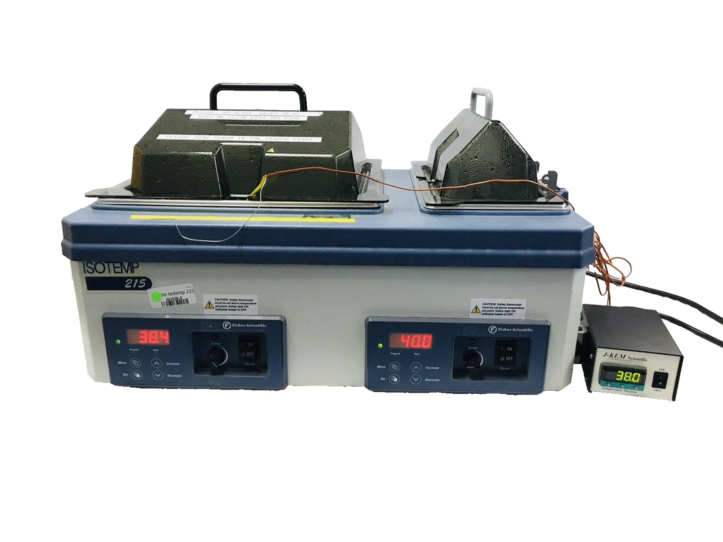 Fisher Scientific Isotemp 215 Dual Chamber Digital Water Bath Cat # 15-462-15