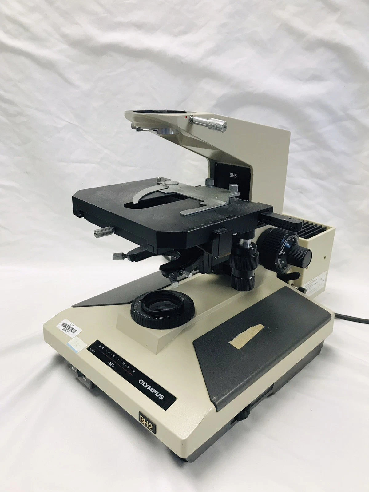 Olympus BH-2 BHS Microscope Body Stand 100w Halogen Stage For Parts