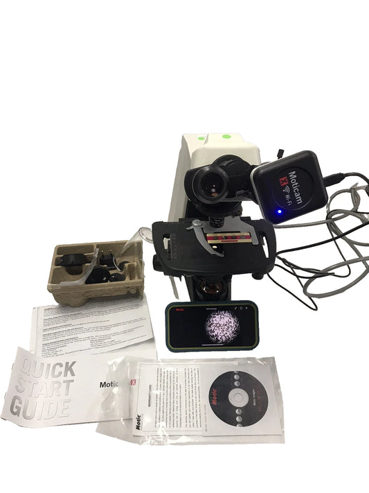 Motic Moticam X WiFi Digital Microscope Camera Mounts To Any Microscope Eyepiece