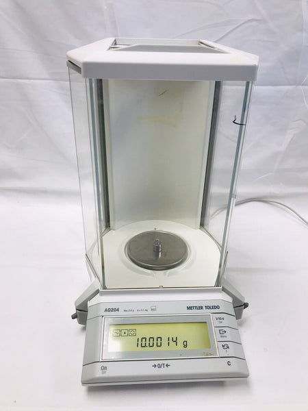 Mettler AG204 Analytical Lab Balance With Power Supply 210g@0.1mg  tested working