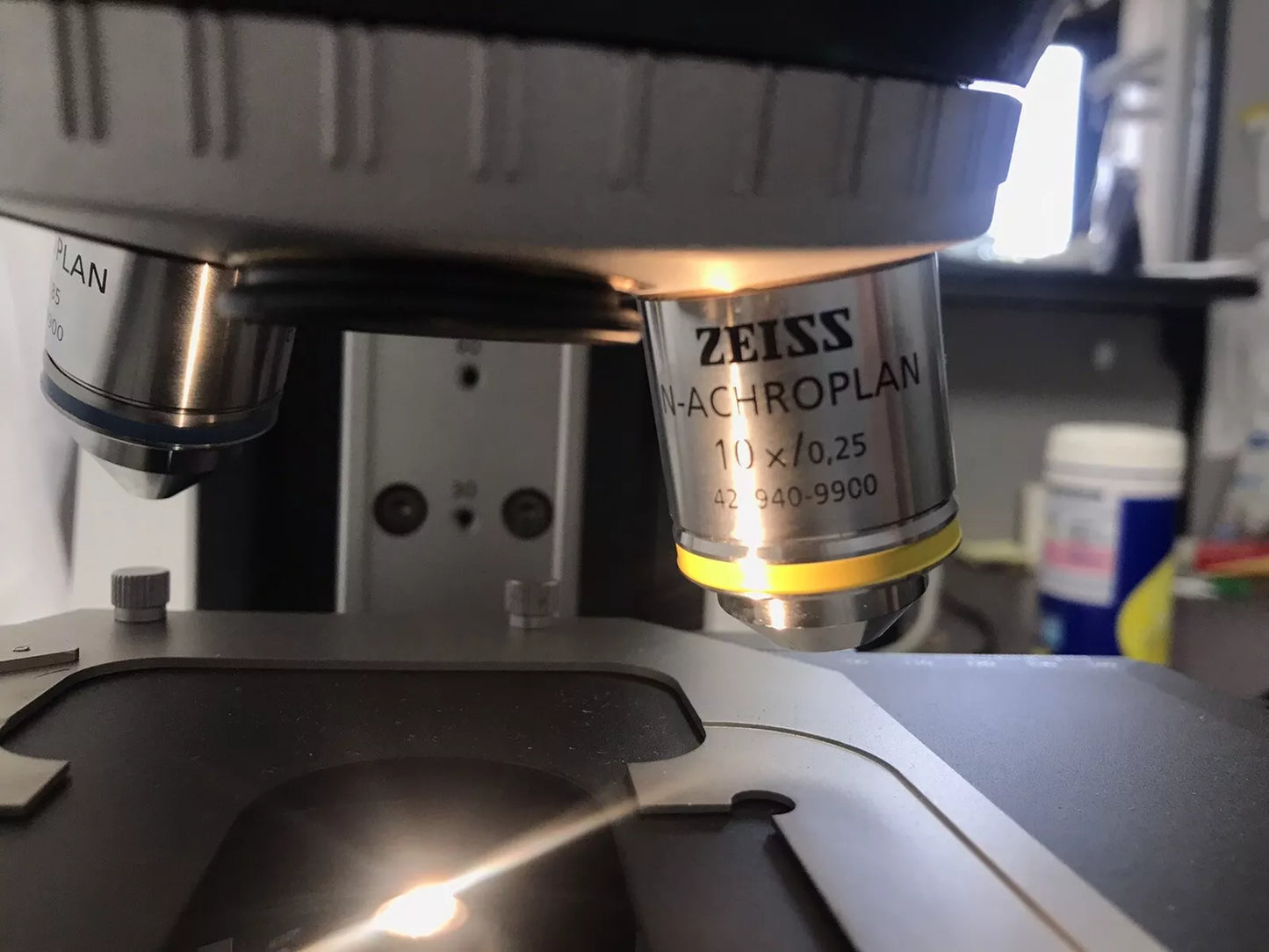 Zeiss Microscope Axio Scope A1 with 2 Objectives Tested Working Video