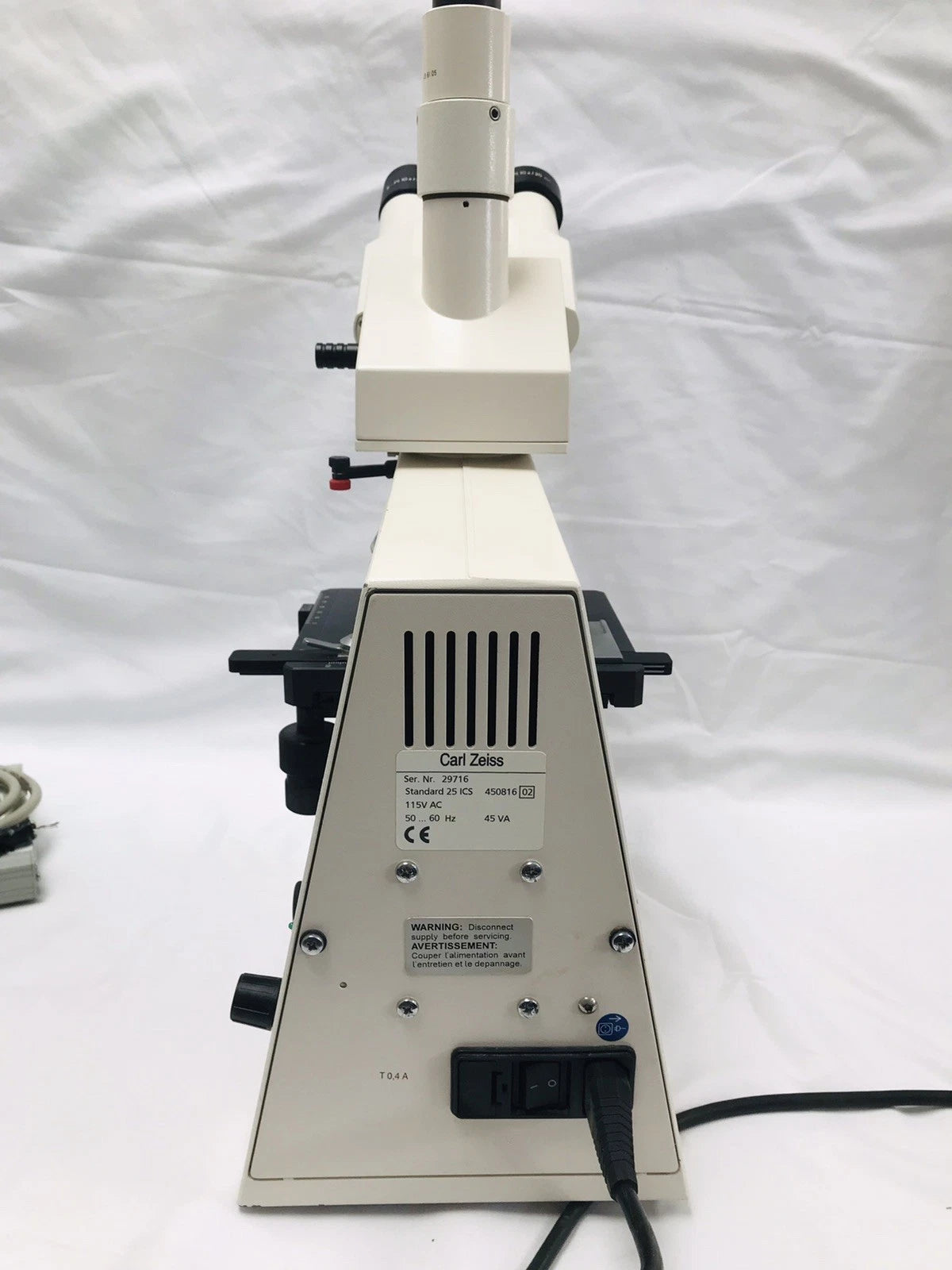 Carl Zeiss Standard 25 ICS 10x/20 Eye Pieces 5x A-Plan Objectives Trinocular