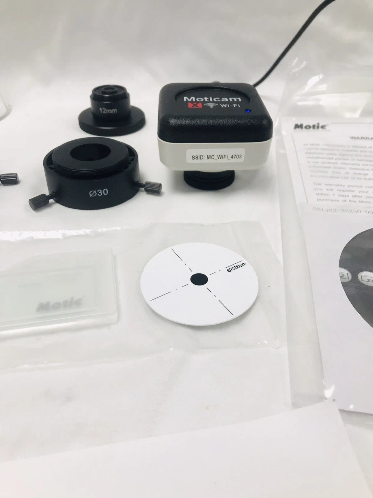 Motic Moticam X WiFi Digital Microscope Camera Mounts To Any Microscope Eyepiece