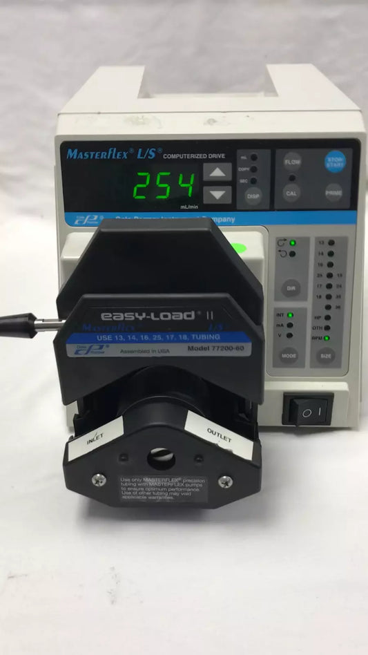 Cole Parmer 7550-30 Masterflex L/S Peristaltic Pump Easy Load II 77200-60 Tested