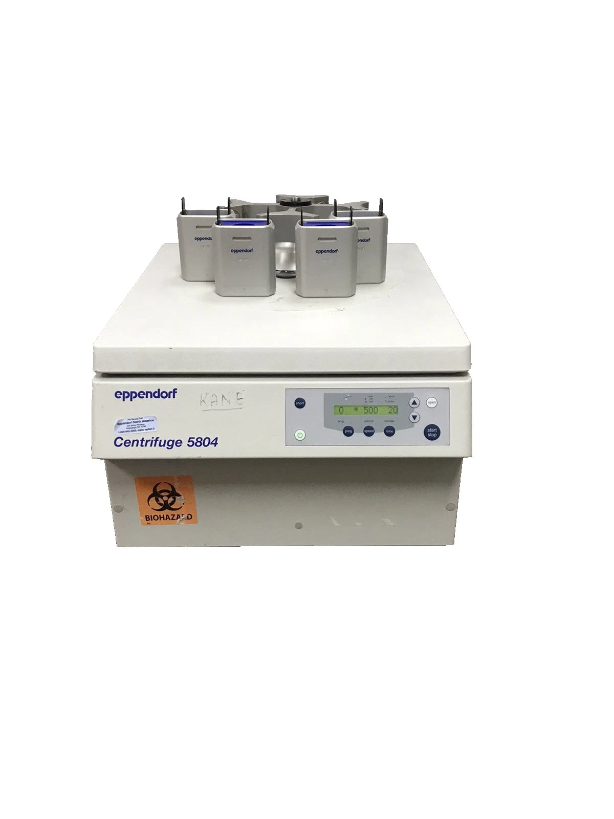 Eppendorf 5804 Centrifuge Lab Equipment A-4-44 Rotor Buckets Tested Working