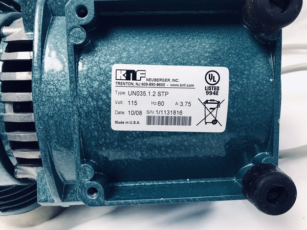 KNF Neuberger UN035.1.2STP Diaphragm Gas Pump STP 49.5 l/min Tested Working
