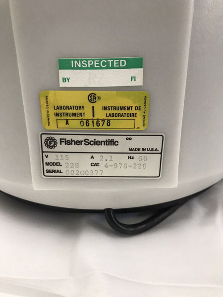 Fisher Scientific Centrific Model 228 Centrifuge Tested Video Working Warranty