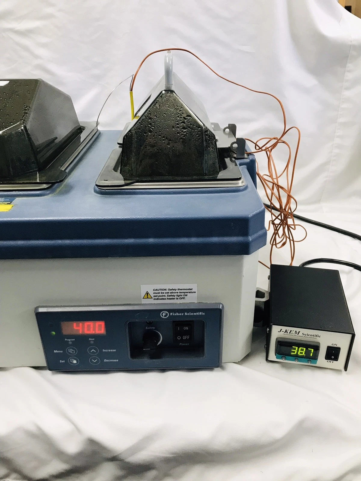 Fisher Scientific Isotemp 215 Dual Chamber Digital Water Bath Cat # 15-462-15