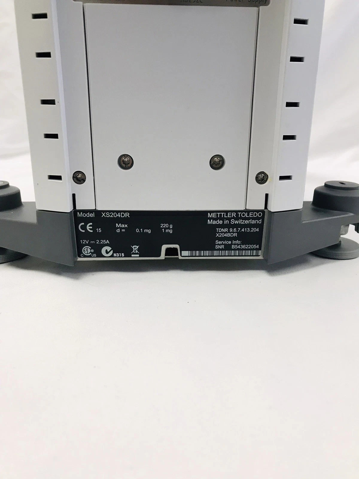 Mettler Toledo XS204 Analytical Digital Lab Balance Scale 220g X 0.1mg Working