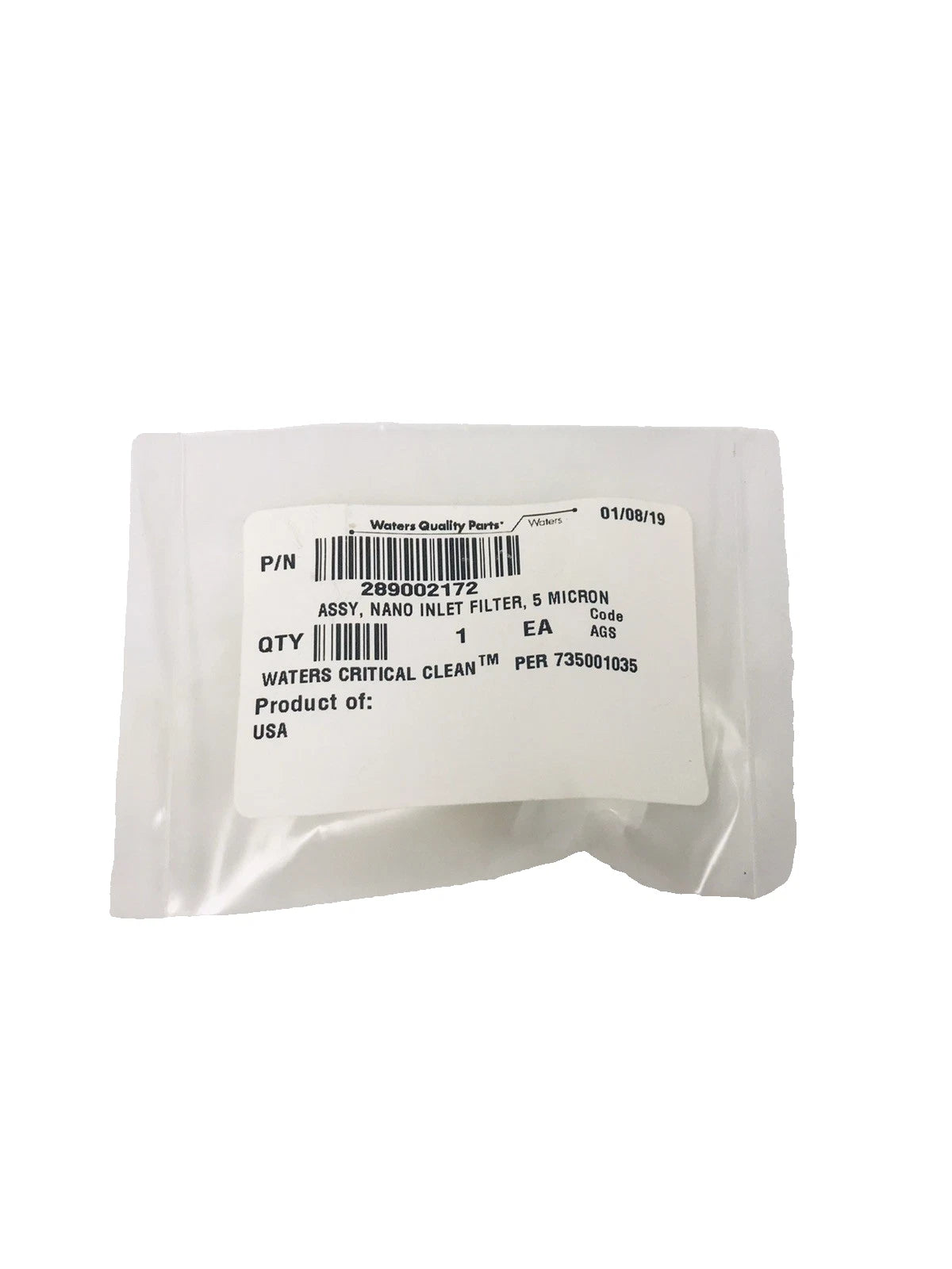 Waters 289002172 In-Line Solvent Filter Assembly 5µm 5 Micron - NEW