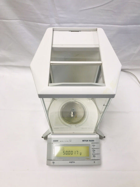 Mettler AG204 Analytical Lab Balance With Power Supply 210g@0.1mg  tested working