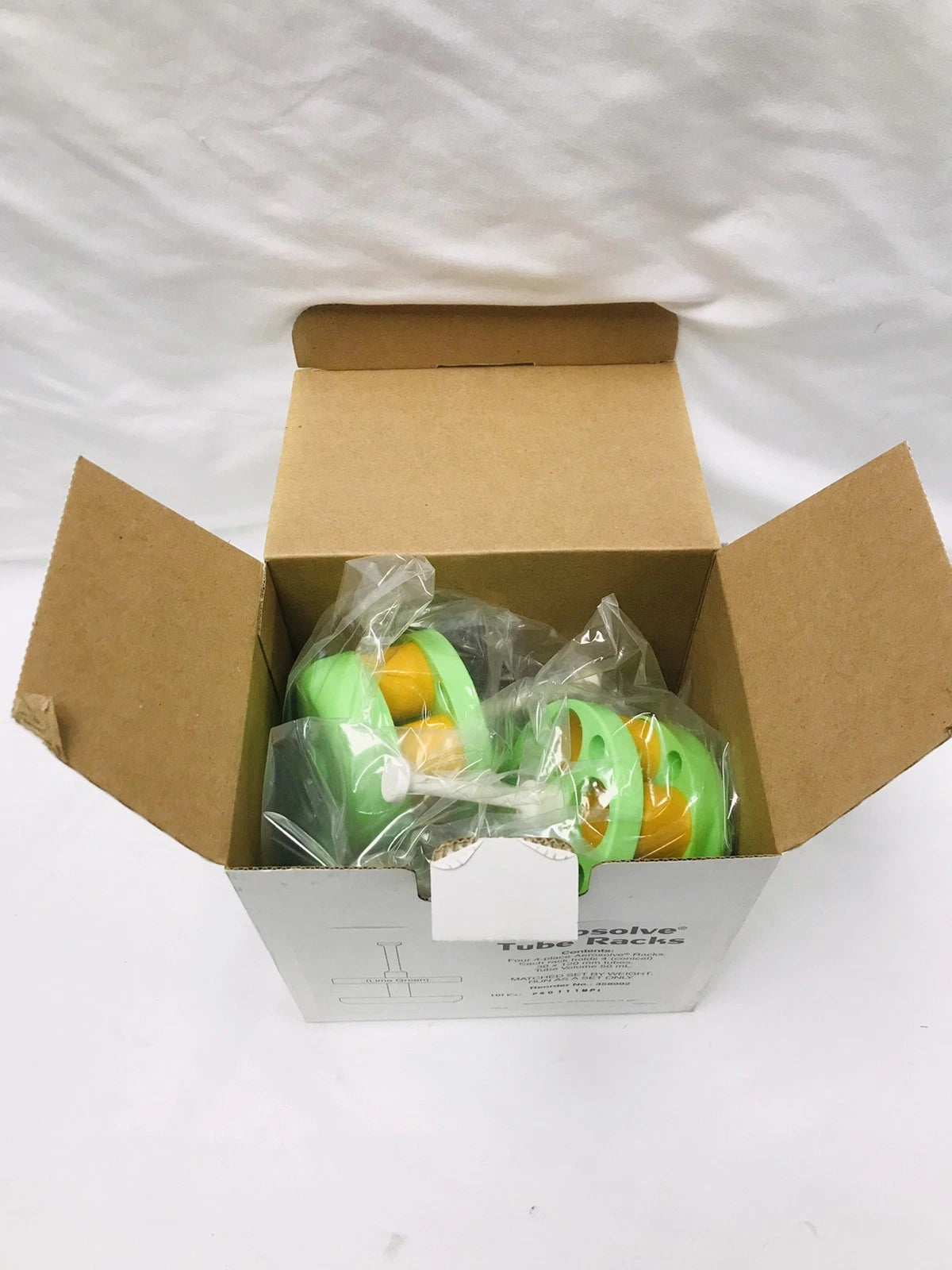 New Sealed Set of 4 Beckman Coulter Aerosolve Tube Racks 358992