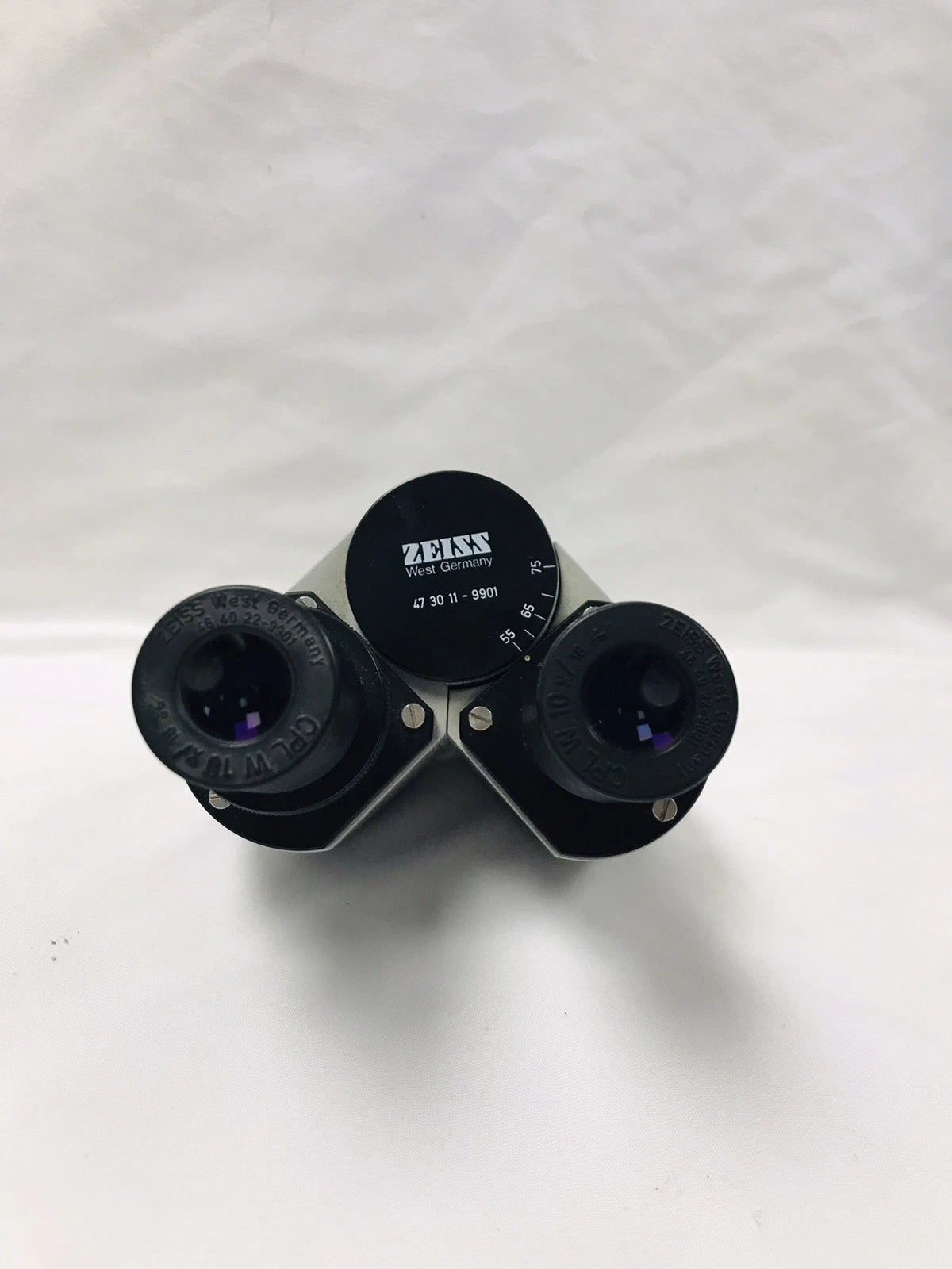 Carl Zeiss 47 30 11-9901 Binocular Head w/ Eyepieces Cpl W10X/18 46 40-22-9901